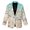 Beach Ocean Wave Seashell Starfish, variant on Oak Leaf Pine Cone Pine Branch Blazers for Women Business Work Casual Dressy Lightweight Suit Jackets Office Professional Blazer Sweater with Pockets, Button Up Fall Winter Clothes, S