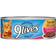 9Lives Tuna Canned Cat Food, 5.5 Oz., 4 pack