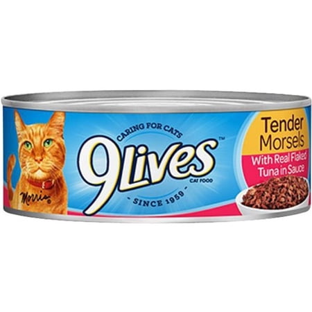 9Lives Tuna Canned Cat Food, 5.5 Oz., 4 pack