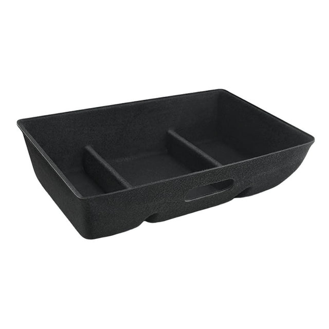 Caja de almacenamiento debajo del asiento Caja de almacenamiento de coche contenedor debajo del asiento de gran capacidad para el modelo Y Cola Bandeja de almacenamiento debajo del asiento