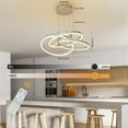 thumbnail image 3 of Miumaeov Modern Living Room LED Pendant Lights Creative Adjustable Kitchen Light Fixtures with Remote Ceiling Chandelier for Dining Room Bedroom Corridor Lighting, 3 of 14