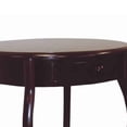 thumbnail image 4 of Saltoro Sherpi Wooden Round Shaped End Table with Flared legs and 1 Drawer, Cherry Brown, 4 of 5