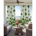 thumbnail image 3 of St. Patrick's Day Blackout Curtains 54 Inch Length 2 Panels Set for Living Room Bedroom, Spring Green Botanical Lucky Clovers Room Darkening Window Curtains Thermal Black Out Curtain 52"x54", 3 of 8