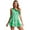 Green, variant on Zaldita Women's Christmas Candy Cane Striped Dance Dress Striped One Shoulder Sleeveless Mini Dress Red M