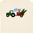 thumbnail image 4 of Inktastic Plaid Christmas Tractor with Cute Reindeer Boys or Girls Toddler T-Shirt, 4 of 5