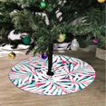 thumbnail image 2 of FMSHPON Summer Floral Palm Leaves Xmas Christmas Tree Skirt Stand Mat for Holiday Party Decoration Indoor Outdoor 36 inches, 2 of 3