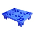 thumbnail image 2 of Base de almacenamiento para suelo tipo palé, impermeable, apilable, 40x30x10 cm, multifuncional. Azul, 2 of 9