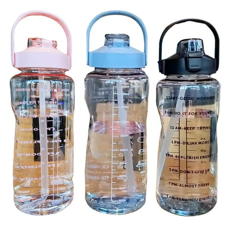 

Shenmeida Motivational Water Bottle with Straw - BPA Free Leakproof Plastic Big 2L Water Bottle for Women Men Large Water Jug for Fitness Gym Outdoor Sport