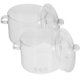 thumbnail image 2 of 2 ollas de vidrio para sopa con tapa, olla de vidrio transparente con asas, olla para cocinar fideos, 2 of 5