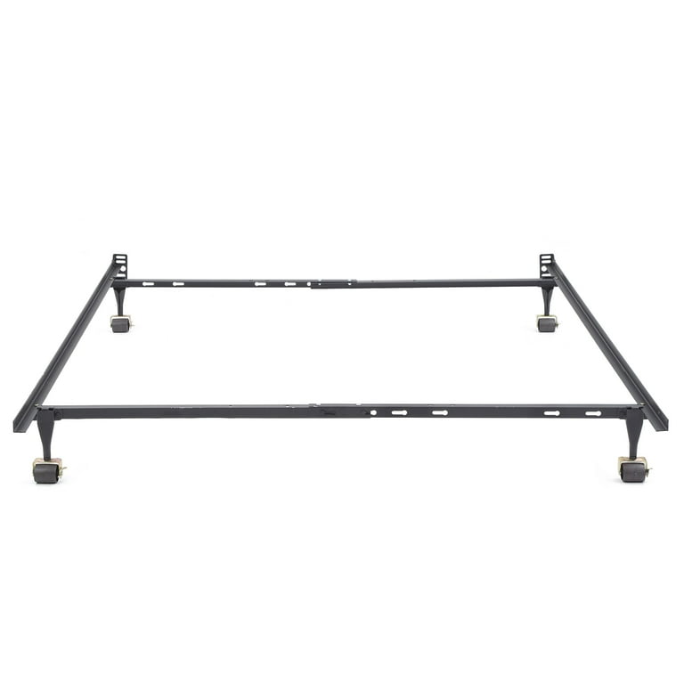 Standard metal bed frame queen outlet