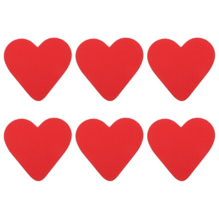 

3 Pairs of Shoe Bottom Grip Pads Non-slip Shoe Sole Pads Noise Reduction Sole Pads (Red)