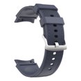 thumbnail image 3 of Adjustable Sports Watch Band for Samsung Galaxy Watch 4 Classic 46mm Replacement Silicone Watch Bands - Fashionable PU Leather Rubber Watch Straps - for Galaxy Watch 4 Classic 46mm, Darkblue, 3 of 6