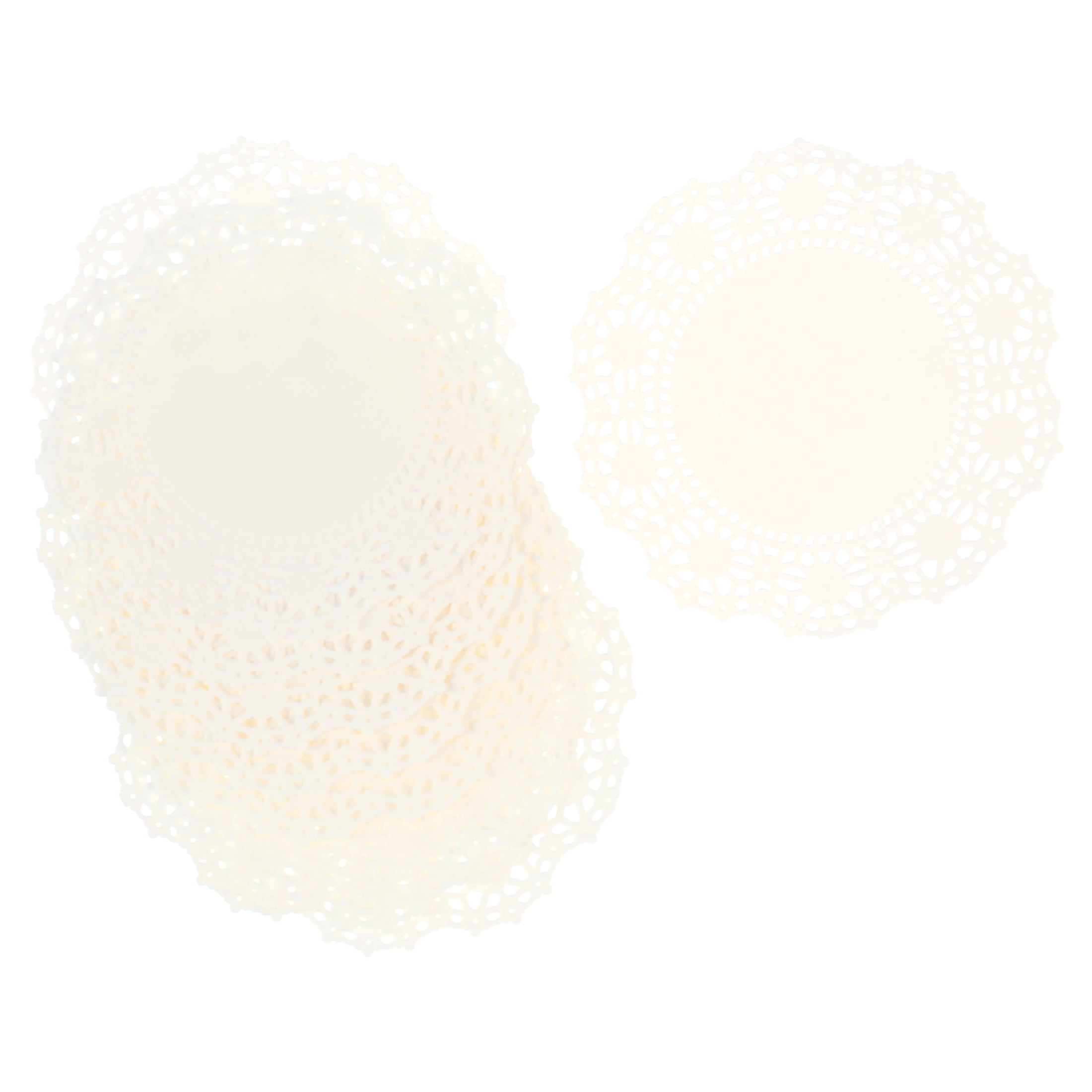 Wilton Lacy Floral Paper Doilies for Cake Decorating, Bright White, 20-Count, 6 in. Diameter