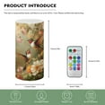 thumbnail image 5 of COEQINE Vintage Hummingbird Floral Flameless Candle Electric LED Lights with Timer Remote Color Lights, 3 AAA Batteries Operated (Not Include) Tealight for Bedroom Tabletop Decor, 5 of 7