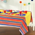 thumbnail image 2 of Way to Celebrate! Serape Fiesta Plastic Tablecloth, 84 x 54in, 2 of 6