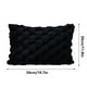 thumbnail image 1 of Funda de almohada lumbar de terciopelo con diseño de copos de nieve (30 x 50 cm) | Funda de cojín acolchada suave para sofá de oficina | Cojín de noche con cremallera oculta | Funda de almohada decor, 1 of 5
