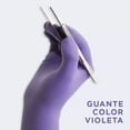 thumbnail image 2 of Guantes descartables Ambiderm Plus color violeta talle S de látex con polvo x 100 unidades, 2 of 8