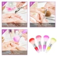 thumbnail image 4 of Paquete de 4 cepillos para polvo de uñas, limpiador de esmalte de uñas y rubor en polvo, 4 of 7