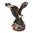 thumbnail image 6 of Patriotic Open Wings Bald Eagle On USA Star Spangled Banner Millitary Figurine, 6 of 10