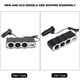 thumbnail image 3 of Adaptador de cargador de corriente CC, divisor de enchufe para encendedor de cigarrillos de coche de 3 enchufes con enchufe USB, 3 of 8