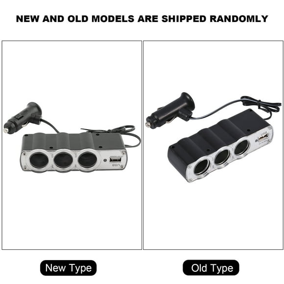Way Cigarette Lighter Socket3‑Socket Car Cigarette Lighter Cigarette Lighter Socket Car Cigarette Lighter Sturdy Construction