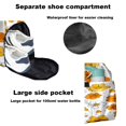 thumbnail image 5 of Large Gym Bag with Shoe Compartment, Water-Resistant Duffle Bag for Men and Women, Yellow Flowers White Daisies Sports Tote for Workout Travel, 5 of 9