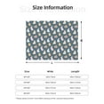 thumbnail image 5 of Yiaed Cute Rabbit Print Blanket Throw Blanket Soft Cozy Flannel Blanket for Home Bed Sofa Couch Chair-40"x30", 5 of 6