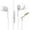 White, variant on MKHSQHDG Today's Deals Earphones in Ear Headphones with Microphone 3.5Mm Wired Earbuds for Ios and Android Smartphones Laptops Mp3 Gaming Walkman