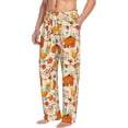 thumbnail image 6 of Logiee Pumpkin Fall Pears Print Pajama Pants for Men,Men’s Pajama Bottoms,Mens PJ Pants with Pockets & Button Fly-Small, 6 of 6