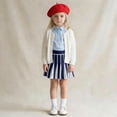 thumbnail image 4 of WOYY Big Girl's Piano Key Color Pleated Skirt Knit High Waisted Skirt, Sizes 8-10, 4 of 5