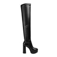 thumbnail image 2 of Himition 1 Pair of Delicate Autumn Winter Boots Exquisite Female Thick Heel Boots (Black), 2 of 6