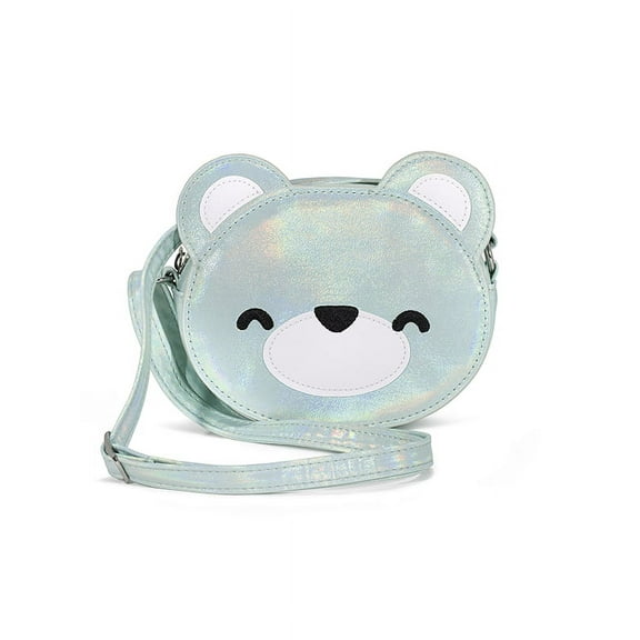 Claire's Girls Teddy Bear Purse with Zipper Closure And Carrying Strap