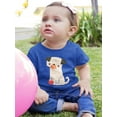 thumbnail image 2 of Image Conscious Dog With A Ball T-Shirt Infant -Jay Fleck Designs, Unisex 6 Months, 2 of 4