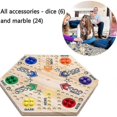 thumbnail image 4 of Juego de mesa Aggravation, tablero de juego pintado de doble cara para 4 y 6 jugadores, juego de mesa Fast Track, juegos de mesa de madera para toda la familia, para adultos, niños y familias., 4 of 4