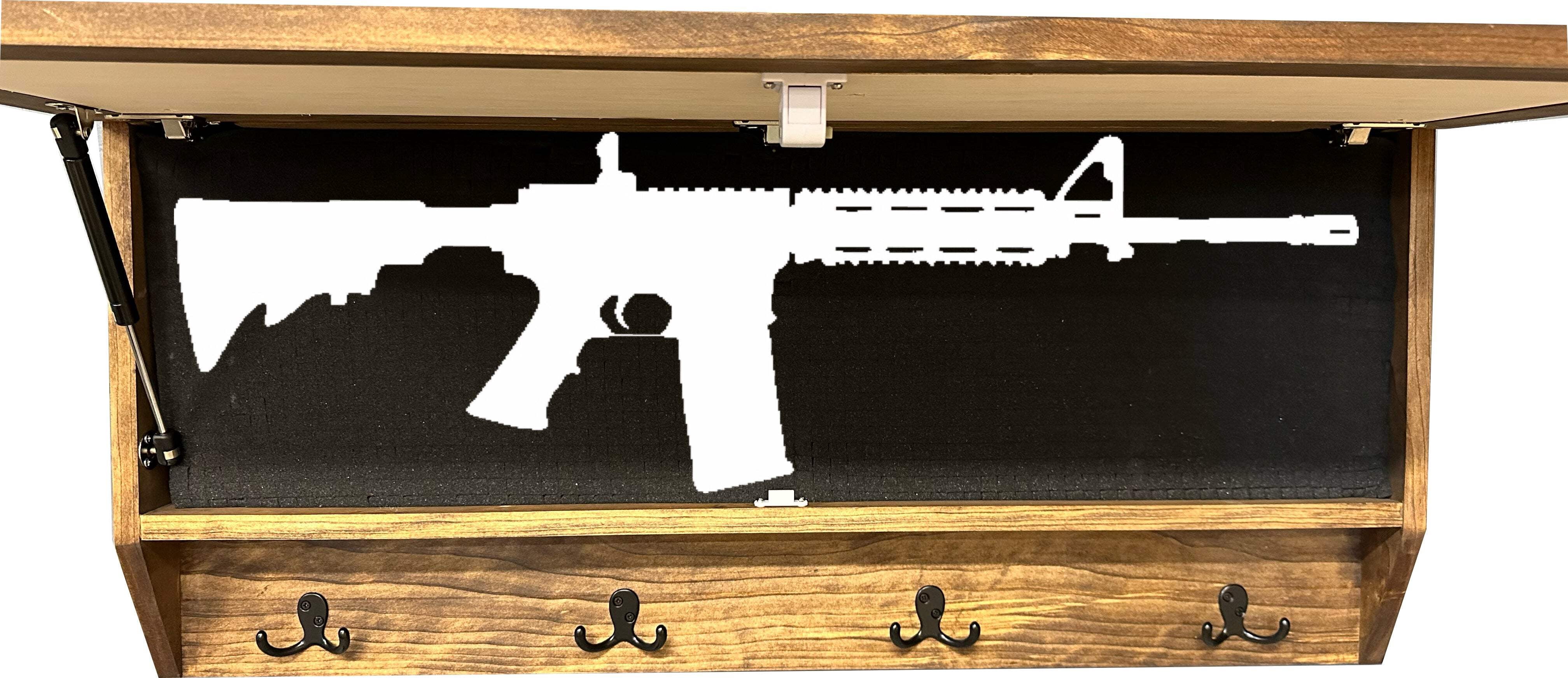 Coat Rack Hidden Gun Storage - Welcome by Bellewood Designs