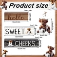 thumbnail image 2 of Set decorativo de baño de madera con vaca Highland Cinnvoice, 4 piezas, 2 of 6