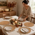 thumbnail image 5 of Xuniizn Placemats Set of 8, Plain Weave Table Mats, Heat Resistant Waterproof Woven Place Mats for Dining Table, Home Kitchen & Party, 5 of 8
