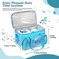 thumbnail image 7 of Carrying Case Fits Toniebox Starter Set, Travel Portable Carrying Bag for Tonies Audio Player, Tonies Figures Characters, Headphones, Charging Station, Blue, 7 of 7