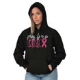 thumbnail image 5 of Pray For A Cure Breast Cancer Aware Hoodie Sweatshirt Women Brisco Brands M, 5 of 6