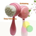 thumbnail image 3 of Face Cleansing Brush Double Side Facial Brush with Soft Bristles for Face Cleansing Skin Care, Silicone Face Brush for Facial Scrub Exfoliating Massaging (pink), 3 of 5