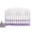 purple, variant on AUQ Crib Skirt Single Hue Design Bed Skirt Dust-Free Protection Dust Ruffle Milk White