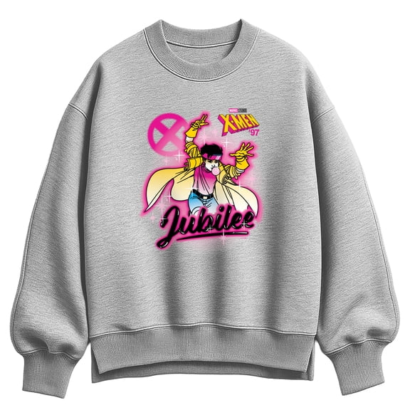 X-Men - Jubilee Graffiti Oversized Fleece Crew Sweatshirt