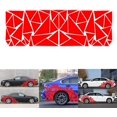 thumbnail image 1 of Red Universal Glossy Black Freestanding Triangle Graphic Sticker Decal for Car Side Body, 1 of 5