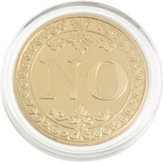HTCM Yes No Challenge Coin Golden Flipping Coin Yes Or No Souvenir Coin Commemorative Coins Collection