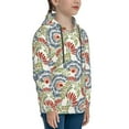 thumbnail image 3 of Lsque Paisley Floral 5 Patten Youth Hoodie Sweatshirt Pullover with Kangaroo Pocket Boys and Girls Hoodie Warm Hoodie for Kids-Medium, 3 of 6