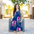thumbnail image 2 of Women's Sleeveless Loose Dresses T-Shirt Tank Casual Short Dress with Pockets, 2 of 2