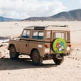 thumbnail image 5 of Waterproof Spare Wheel Cover, Monster Friend Adjustable Wheel Cover For Jeep Trailer RV SUV Car, 14 inch, 5 of 8