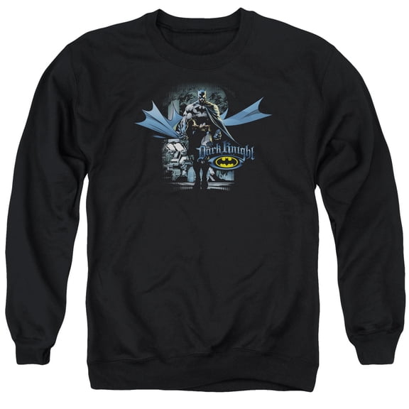 Batman From The Depths Adult Crewneck Sweatshirt Black