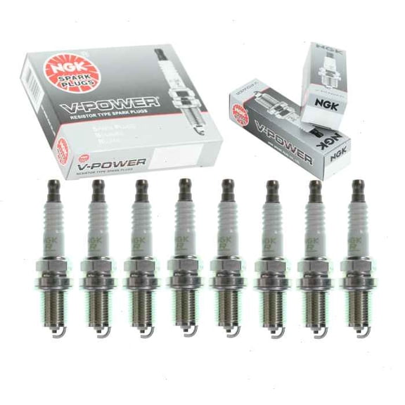 8 pc NGK V-Power Spark Plugs compatible with Audi S6 4.2L V8 2002-2003