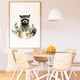 thumbnail image 1 of Calcomanía de pared de mapache, animales del bosque, calcomanía de pared, arte decorativo, vinilo de gran tamaño, decoración de guardería para bebé, aula, sala de estar, sala de juegos, dormitorio, 1 of 7